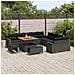 Set Divano da Giardino 13 pcs Nero 100 x 100 x 71 cm - Foto miniatura 3