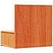 Comodino Cera marrone 42 x 32.5 x 40 cm Legno di pino massello - Foto miniatura 8