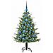 Albero di Natale artificiale preilluminato con set di palline - Foto miniatura 3