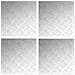 Dischi Quadrati 4 pcs Argento 50 x 50 cm Alluminio - Foto miniatura 1