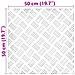 Dischi Quadrati 4 pcs Argento 50 x 50 cm Alluminio - Foto miniatura 7