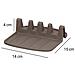 Porta Cucchiaio Compatto In Silicone Antiscivolo 15x14 Cm, Taupe - Foto miniatura 4