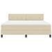 Letto a molle con materasso con led Crema 180 x 200 cm Tessuto - Foto miniatura 8