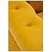 Poltrona Emy Con Cuscino In Tessuto Senape E Gambe Oro 104x83x76 Cm - Foto miniatura 4