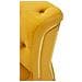 Poltrona Emy Con Cuscino In Tessuto Senape E Gambe Oro 104x83x76 Cm - Foto miniatura 7