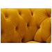 Poltrona Emy Con Cuscino In Tessuto Senape E Gambe Oro 104x83x76 Cm - Foto miniatura 8