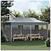 Tenda Party Antracite 291 x 580 x 315 cm Tessuto Oxford - Foto miniatura 3