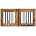 Cancello per cani con supporti 2 pcs Legno antico 60 x 60 cm - Foto miniatura 1