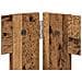 Cancello per cani con supporti 2 pcs Legno antico 60 x 60 cm - Foto miniatura 6