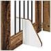Cancello per cani con supporti 2 pcs Legno antico 60 x 60 cm - Foto miniatura 7