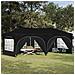 Tenda per feste a pop-up 575 x 288 x 245 cm Nero Tessuto Oxford - Foto miniatura 2