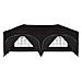 Tenda per feste a pop-up 575 x 288 x 245 cm Nero Tessuto Oxford - Foto miniatura 6