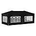 Tenda per feste a pop-up 575 x 288 x 245 cm Nero Tessuto Oxford - Foto miniatura 8