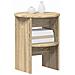 Mobile laterale Rovere Sonoma Ø40 x 50 cm Legno ingegnerizzato - Foto miniatura 3