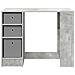 Scrivania Grigio cemento 100 x 40 x 75 cm Legno multistrato - Foto miniatura 6
