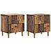 Armadio da Notte 2 pcs Legno antico 43 x 34,5 x 48 cm - Foto miniatura 1