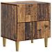 Armadio da Notte 2 pcs Legno antico 43 x 34,5 x 48 cm - Foto miniatura 3