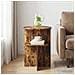 Tavolo laterale Rovere Fumo Ø 39,5 x 55 cm Legno ingegnerizzato - Foto miniatura 2