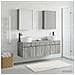 Set di Armadi da Bagno 5 pcs Sonoma grigio 53 x 15,5 x 70 cm - Foto miniatura 2