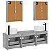 Set di Armadi da Bagno 5 pcs Sonoma grigio 53 x 15,5 x 70 cm - Foto miniatura 8