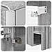 Set di Armadi da Bagno 5 pcs Sonoma grigio 53 x 15,5 x 70 cm - Foto miniatura 9