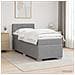 Letto box spring con materasso Grigio Chiaro 90 x 200 cm - Foto miniatura 6