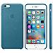 Custodia in Pelle per iPhone 6s Plus Colore Blu Marino - Foto miniatura 4