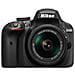 D3400 Nero Kit AF-P 18-55 mm VR + 70-300 mm Sensore CMOS DX 24Mpx Display 3" Filmati Full HD Bluetooth - Foto miniatura 2