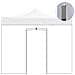 Telo Laterale 4,5x2mt Pvc Con Porta Avvolgibile Per Gazebo 4,5x3mt 9011/4 - Foto miniatura 3