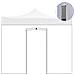 Telo Laterale 4,5x2mt Pvc Con Porta Avvolgibile Per Gazebo 4,5x3mt 9011/4 - Foto miniatura 2