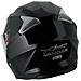 Casco Modulare Apribile Moto Touring Sport Visiera Parasole Nero Xs - Foto miniatura 4
