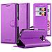 Custodia Compatibile Con Samsung Galaxy S6 Edge In Violetta Ametista - Coperchio Protettiva Con Chiusura Magnetica, Funzione Stand E Tasca Per Le Carte - Foto miniatura 8