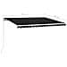 Tenda da Sole Retrattile Manuale con LED 400x300 cm Antracite - Foto miniatura 2
