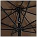 Ombrellone da Esterni con Palo in Metallo 390 cm Tortora - Foto miniatura 7