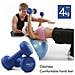 Prkned04k Set Di Pesi Per Manubri, 2 Pezzi, 4 Kg, Blu, Neoprene - Foto miniatura 34