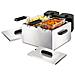 Double Fryer Friggitrice Doppia 2x3 Litri Colore Silver - Foto miniatura 2