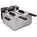 Double Fryer Friggitrice Doppia 2x3 Litri Colore Silver - Foto miniatura 1
