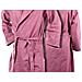Accappatoio Con Cappuccio In Microfibra Adulto Unisex In Tinta Unita Vari Colori S Rosa - Foto miniatura 2