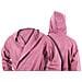 Accappatoio Con Cappuccio In Microfibra Adulto Unisex In Tinta Unita Vari Colori S Rosa - Foto miniatura 3