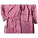 Accappatoio Con Cappuccio In Microfibra Adulto Unisex In Tinta Unita Vari Colori S Rosa - Foto miniatura 10