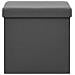 Sgabello Con Contenitore Pieghevole Grigio In Pvc - Foto miniatura 3