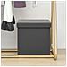 Sgabello Con Contenitore Pieghevole Grigio In Pvc - Foto miniatura 1