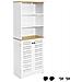 Mobile Bagno Mobile Cucina Mobile Studio Armadio Alto Colonna Scaffale Bzr44-w - Foto miniatura 1