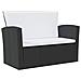 Set Divani Da Giardino 16 Pz Con Cuscini In Polyrattan Nero - Foto miniatura 4