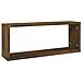 Mensole Cubo Parete 4 Pz Rovere Fumo 60x15x23 Legno Multistrato - Foto miniatura 3