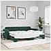 Divano Letto Con Letto Estraibile Verde Scuro 80x200cm Velluto - Foto miniatura 1
