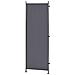 Paravento 3 Pannelli Tessuto Grigio Scuro 160 X 170 Cm Narni - Foto miniatura 7