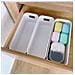 Vassoi Organizer Per Cassetti, Contenitori Portaoggetti In Plastica Per Scrivania, Bagno, Cucina   3 Pack - Foto miniatura 3