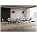Tavolo allungabile 90x130/390 cm Plaker cemento gambe bianche - Foto miniatura 4