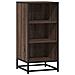Credenza Rovere Marrone 35,5x35x76 Cm In Truciolato E Metallo - Foto miniatura 2